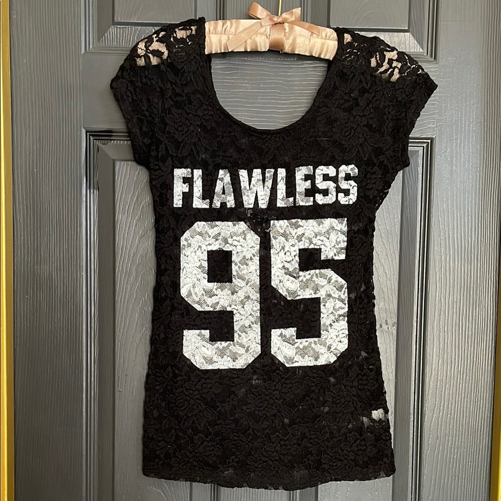 Flawless Black Lace Women's Top